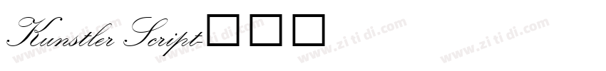 Kunstler Script字体转换